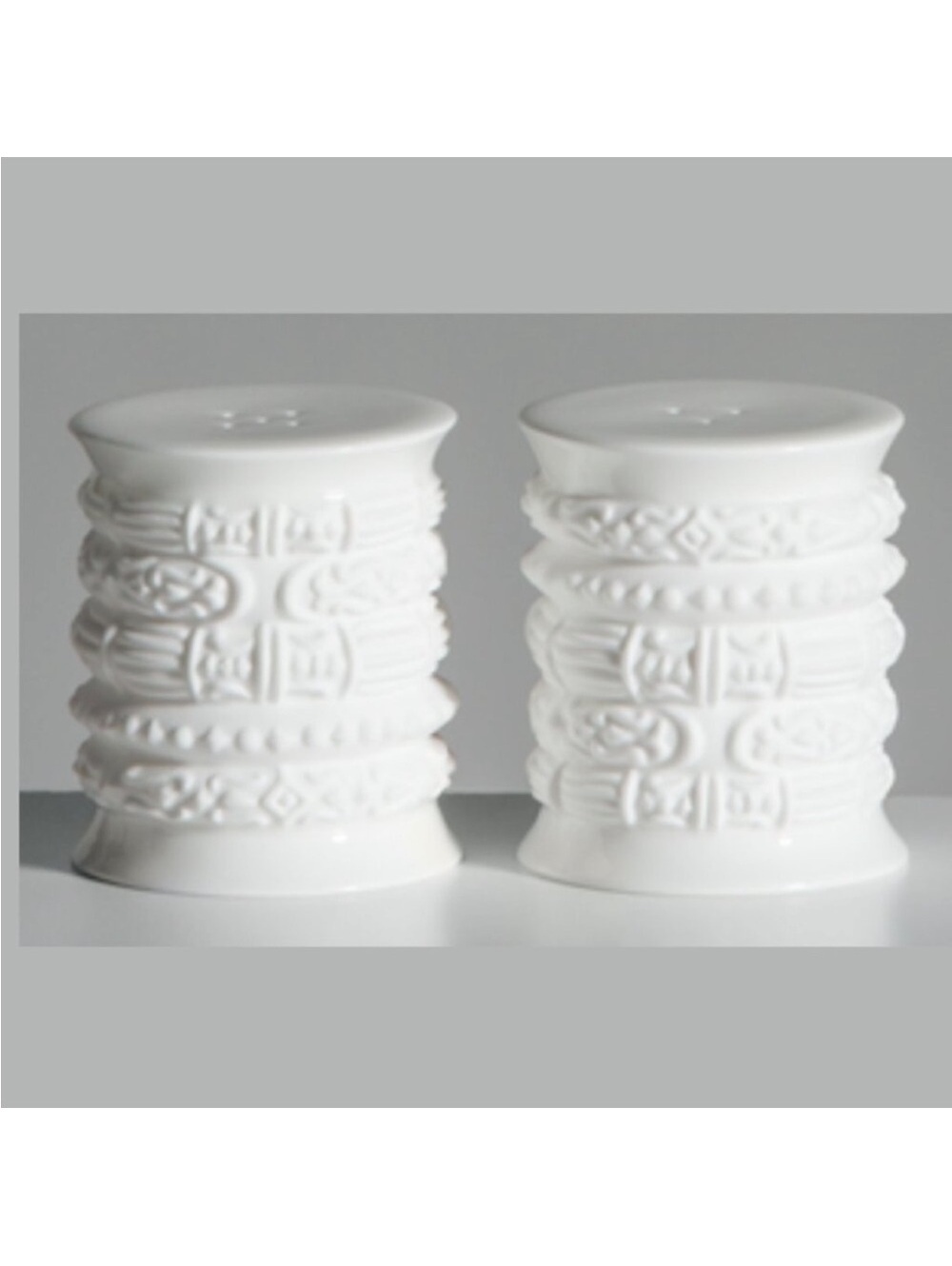 Katy Briscoe Salt Pepper Set All Porcelain NEW